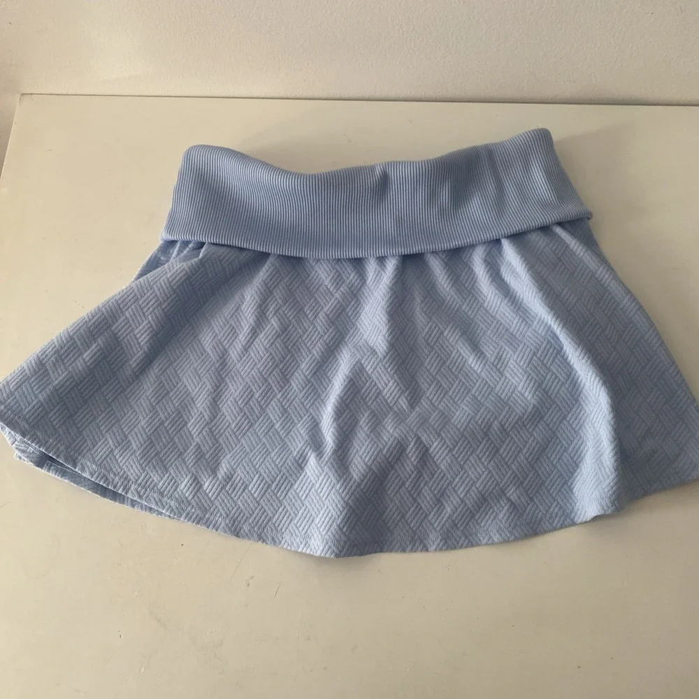 Alo Yoga Skort Womens Small Blue Athletic Built In Shorts Pockets Tennis Running
